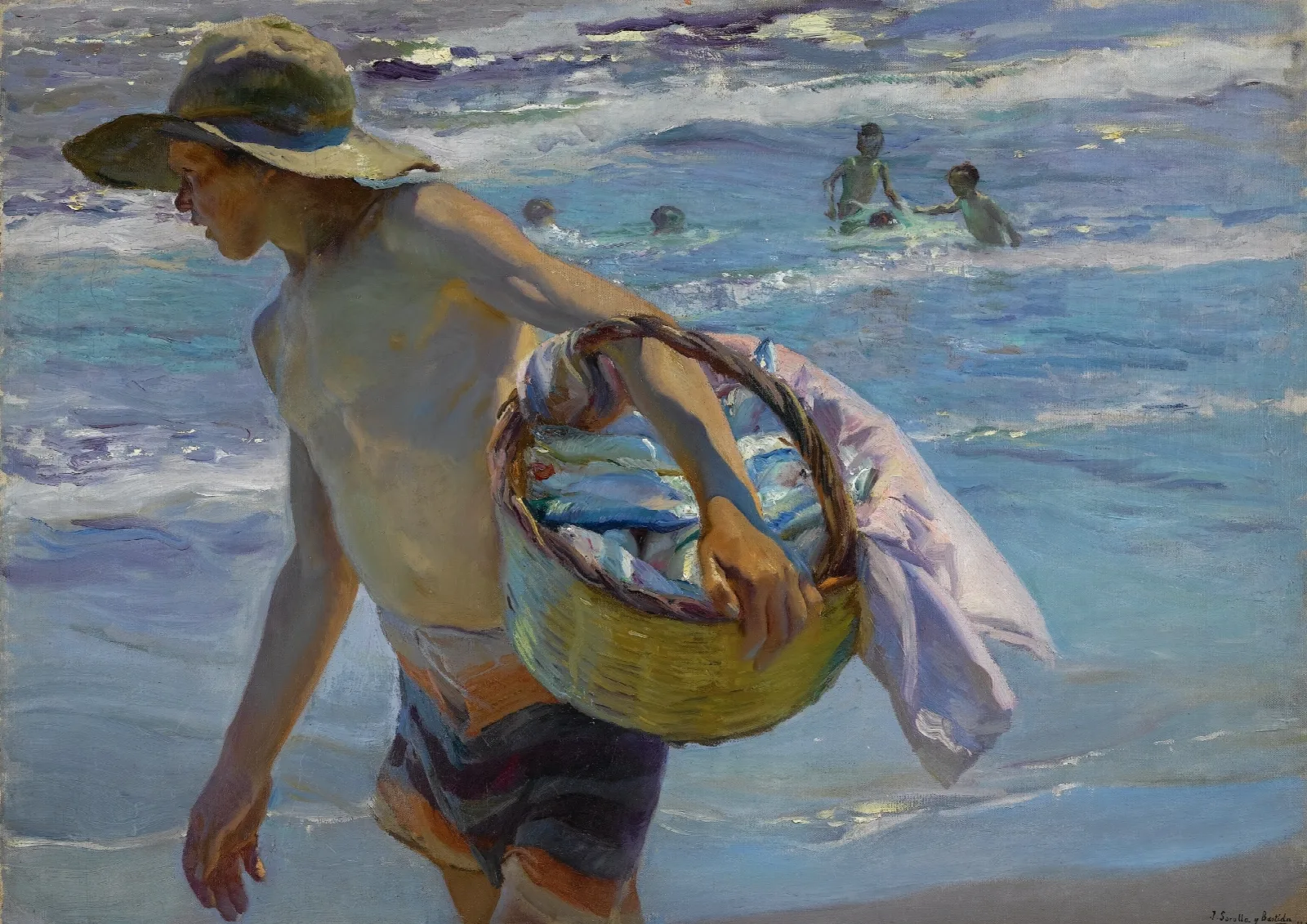 El Pescador Wall Art by Joaquín Sorolla - Canvas Print