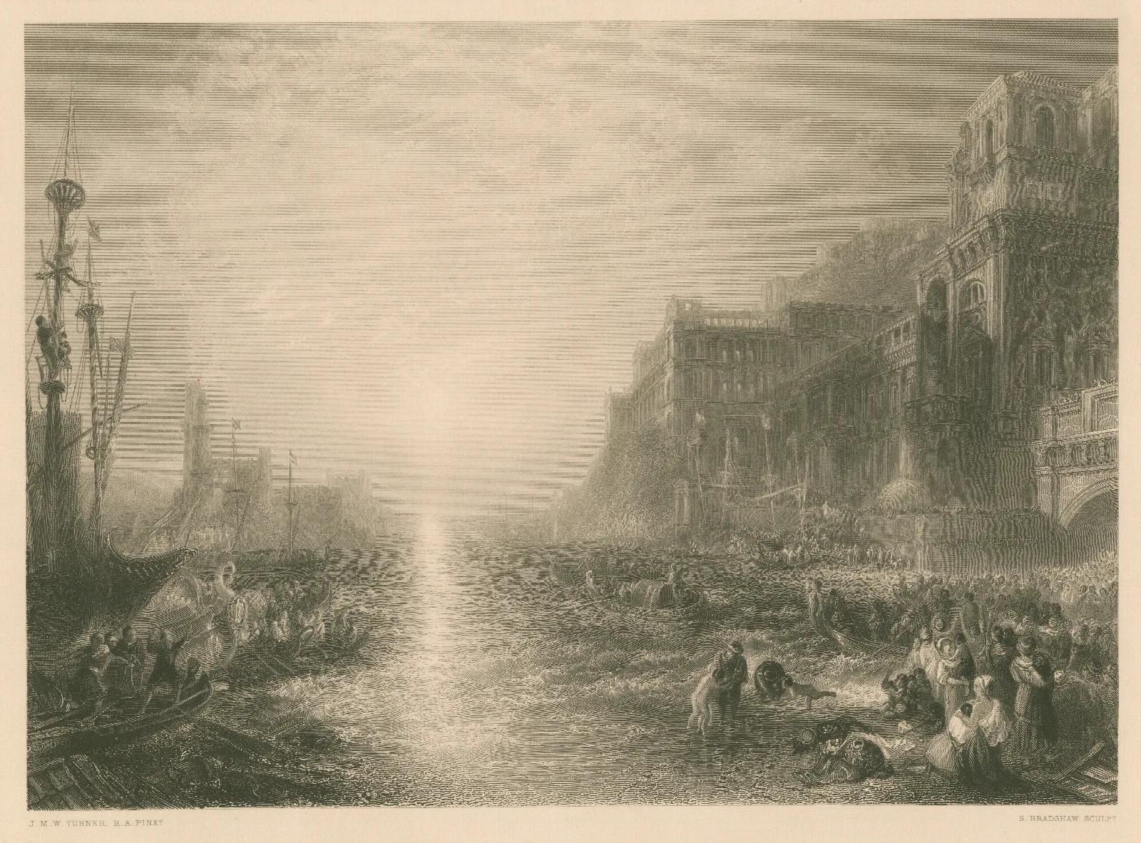 Regulus Leaving Carthage Wall Art by Joseph Mallord William Turner - Canvas Print