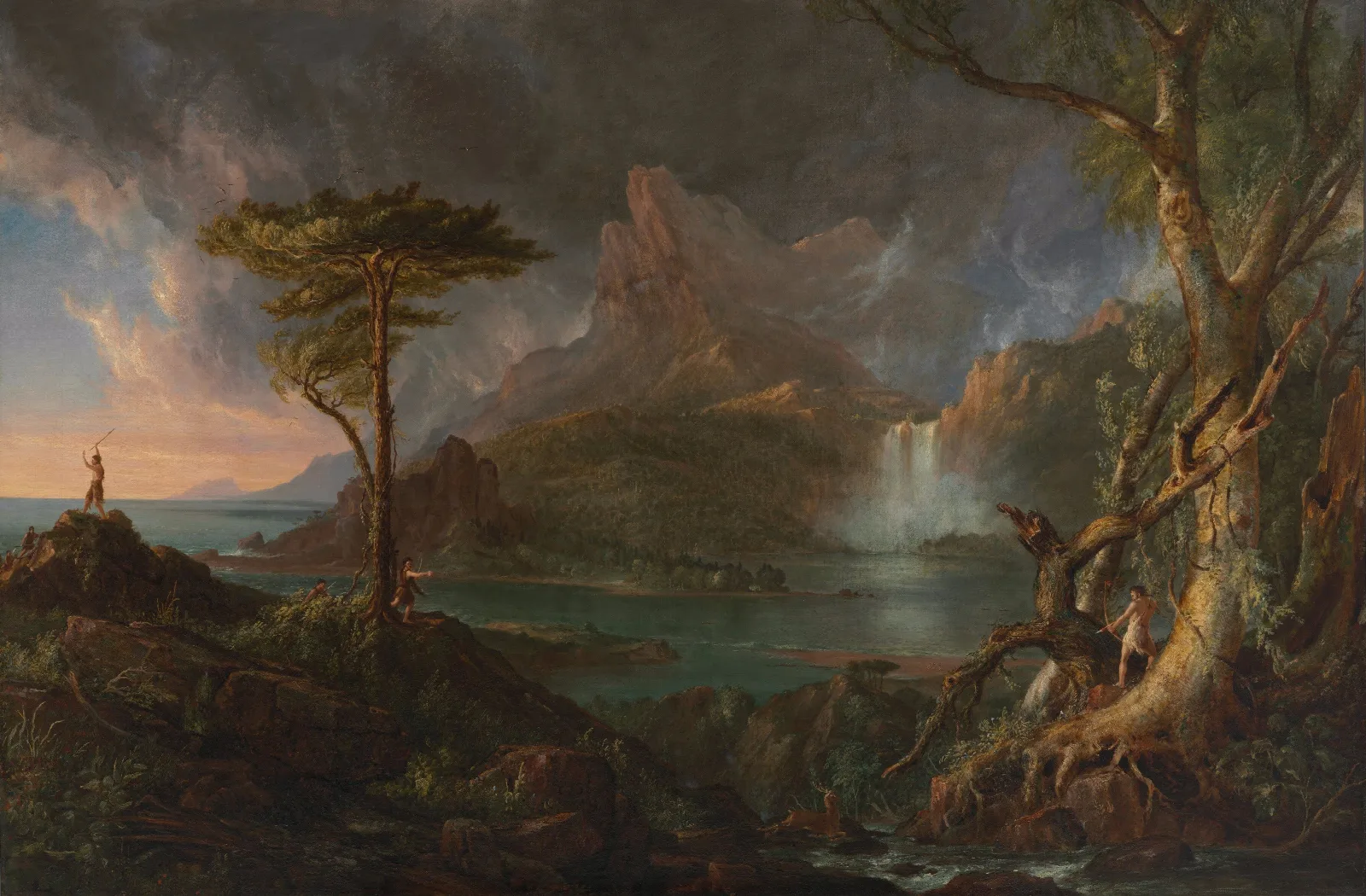 A Wild Scene Wall Art by Thomas Cole - Canvas Print