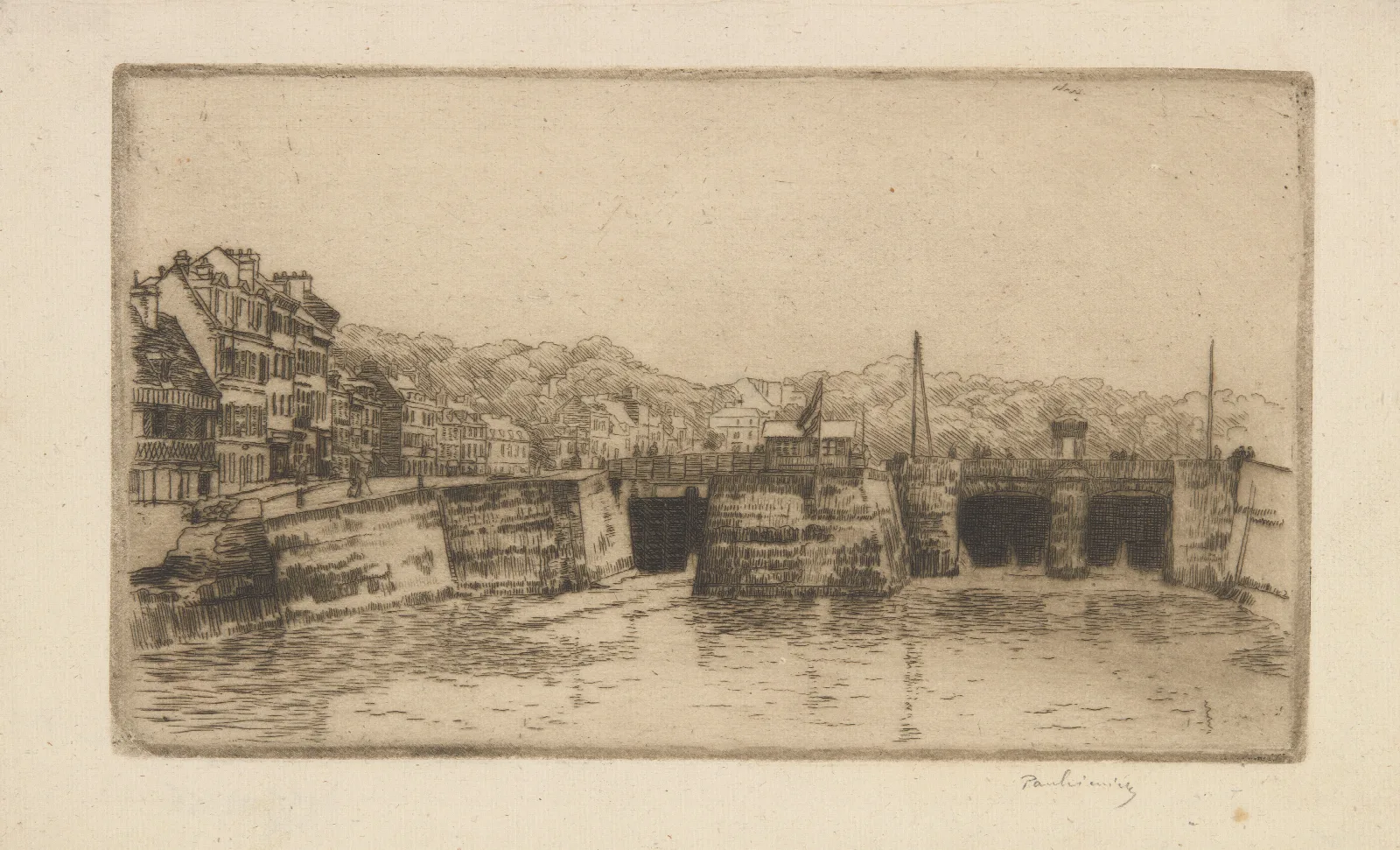 View To The Saint Valery En Caux Wall Art by Józef Pankiewicz - Canvas Print