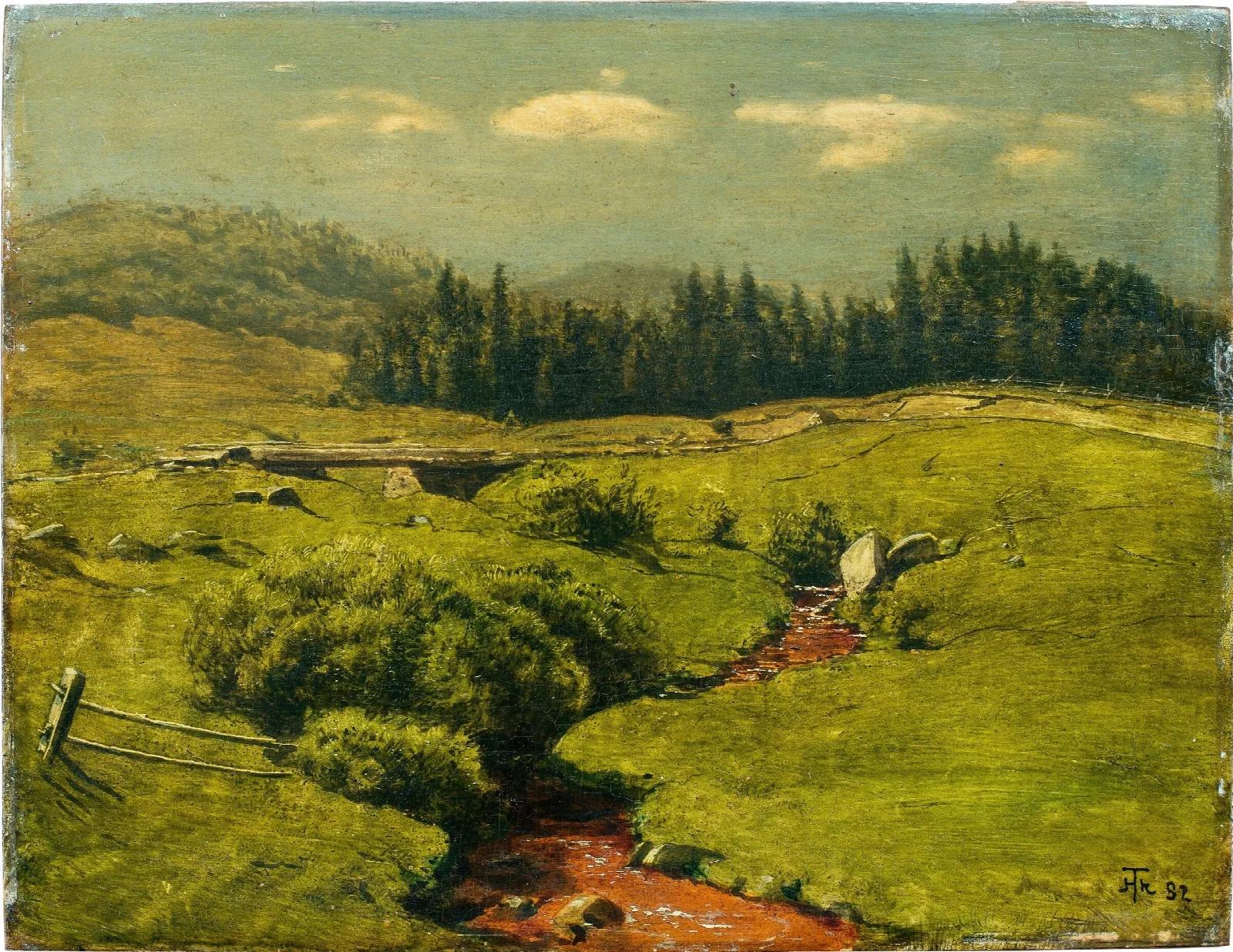 Der Braune Bach Wall Art by Hans Thoma - Canvas Print