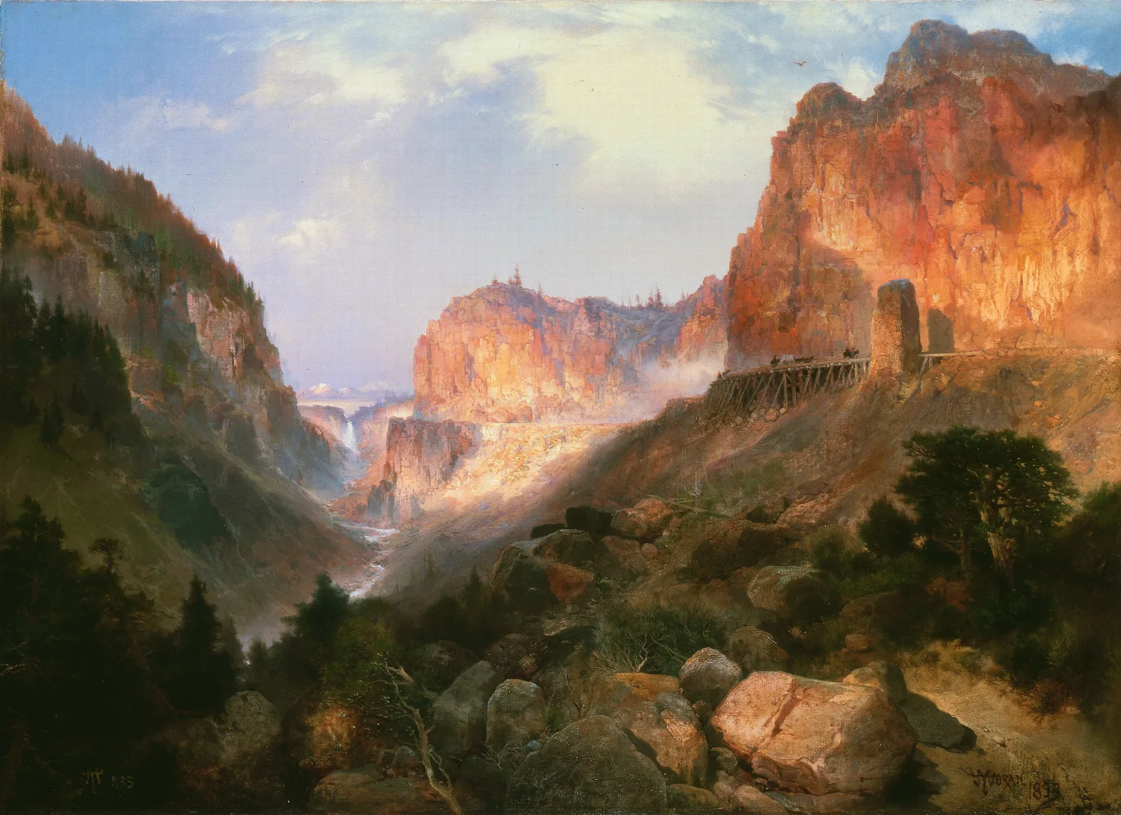 Golden Gate Yellowstone National Park Wall Art by Thomas Moran - Canvas Print