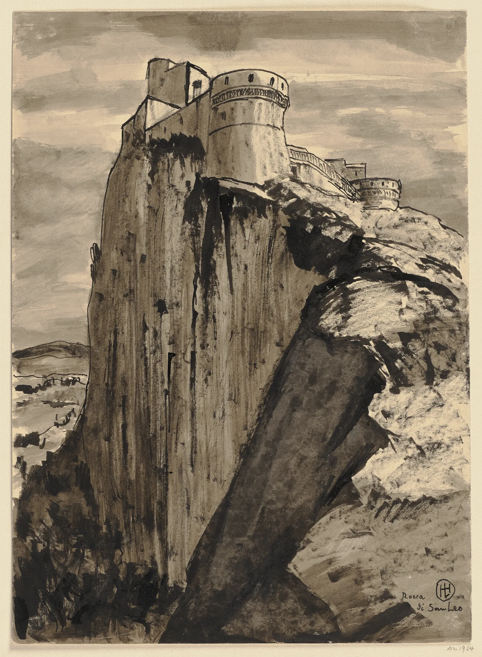 Rocca Di San Leo Wall Art by Hermann Lismann - Canvas Print