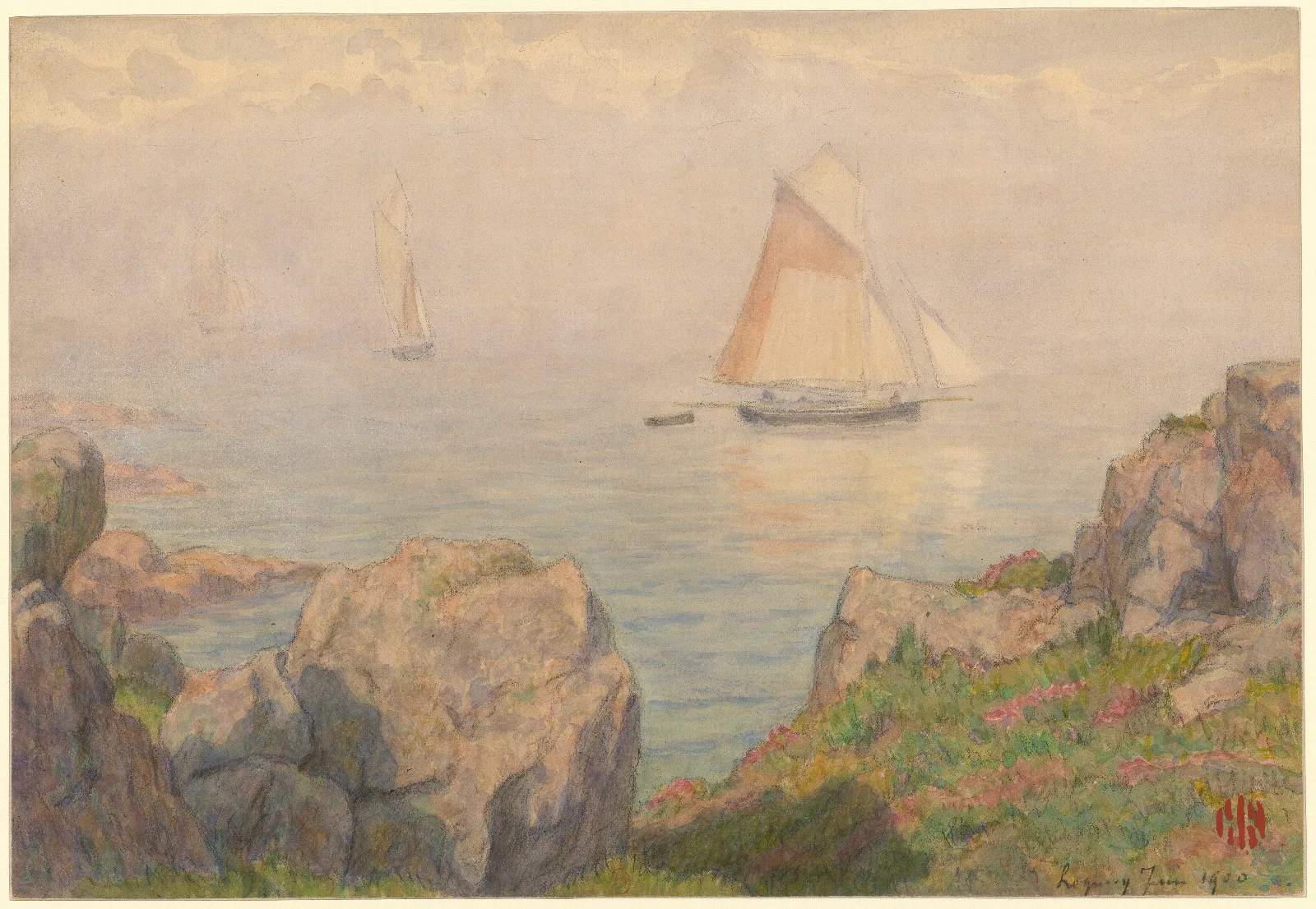 Loguivy 10 Wall Art by Henri Rivière - Canvas Print