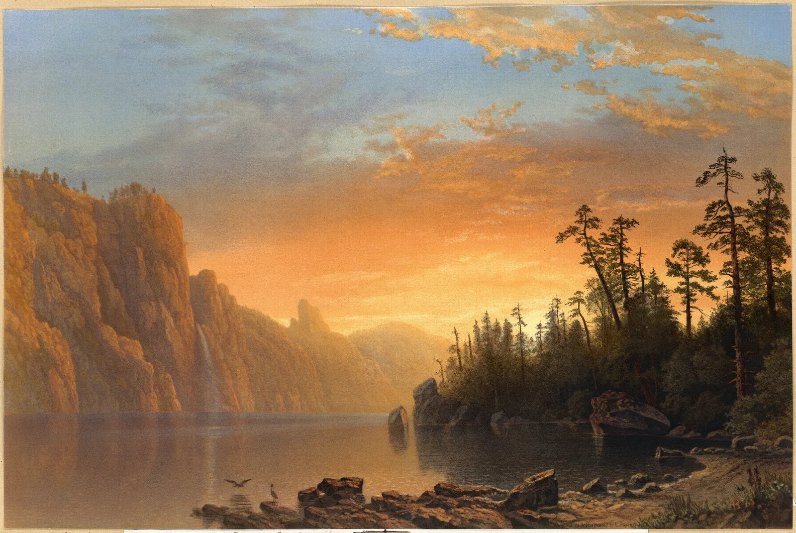 Sunset In California Wall Art by Albert Bierstadt - Canvas Print