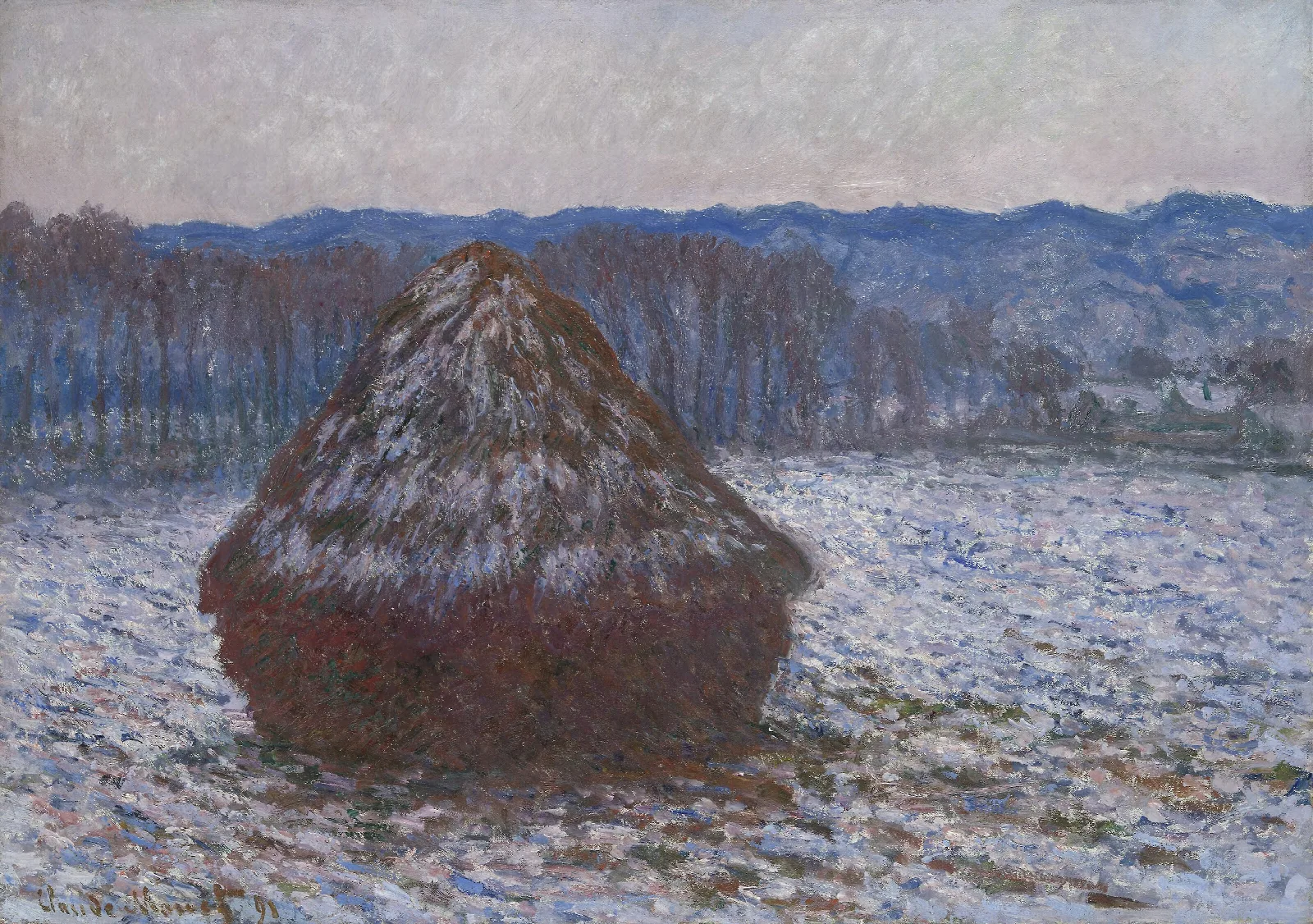 Stack Of Wheat Wall Art by Claude Monet - Canvas Print