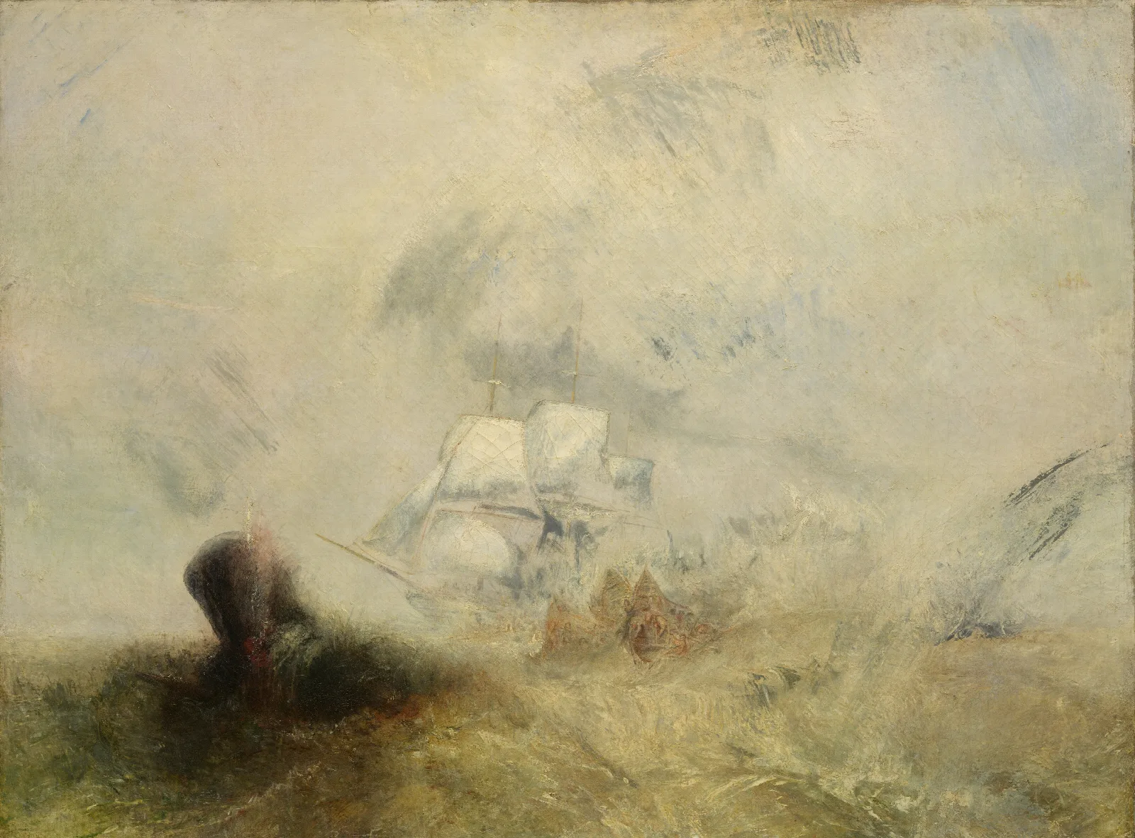 Whalers Wall Art by Joseph Mallord William Turner - Canvas Print