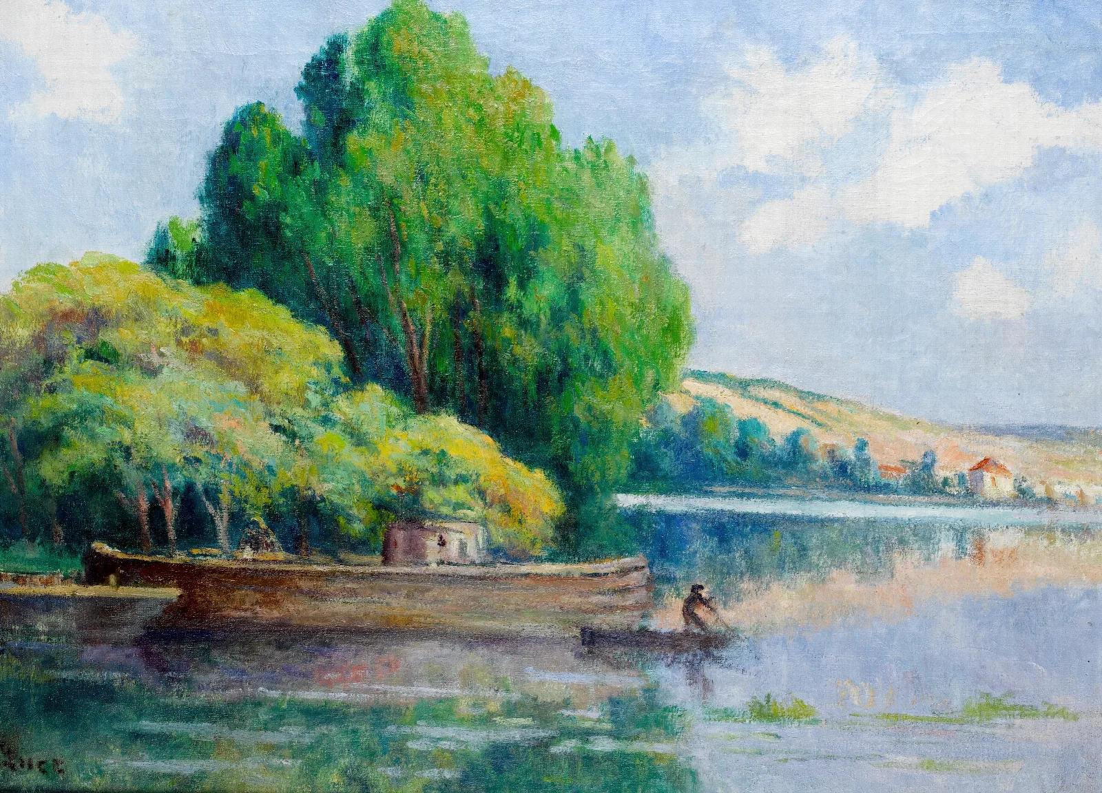 Riviere Wall Art by Maximilien Luce - Canvas Print