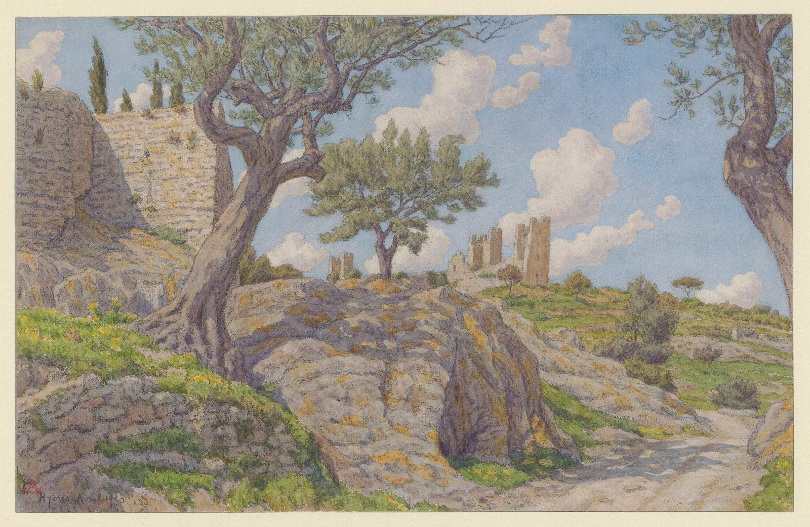 Hyeres Wall Art by Henri Rivière - Canvas Print