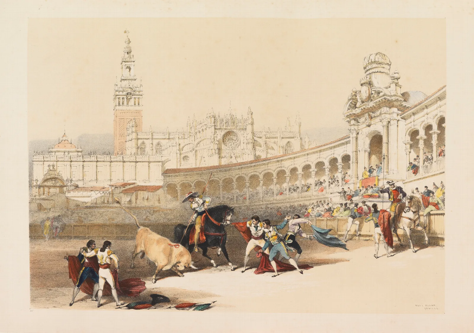 Sketches In Spain 2 Wall Art by David Roberts - Canvas Print