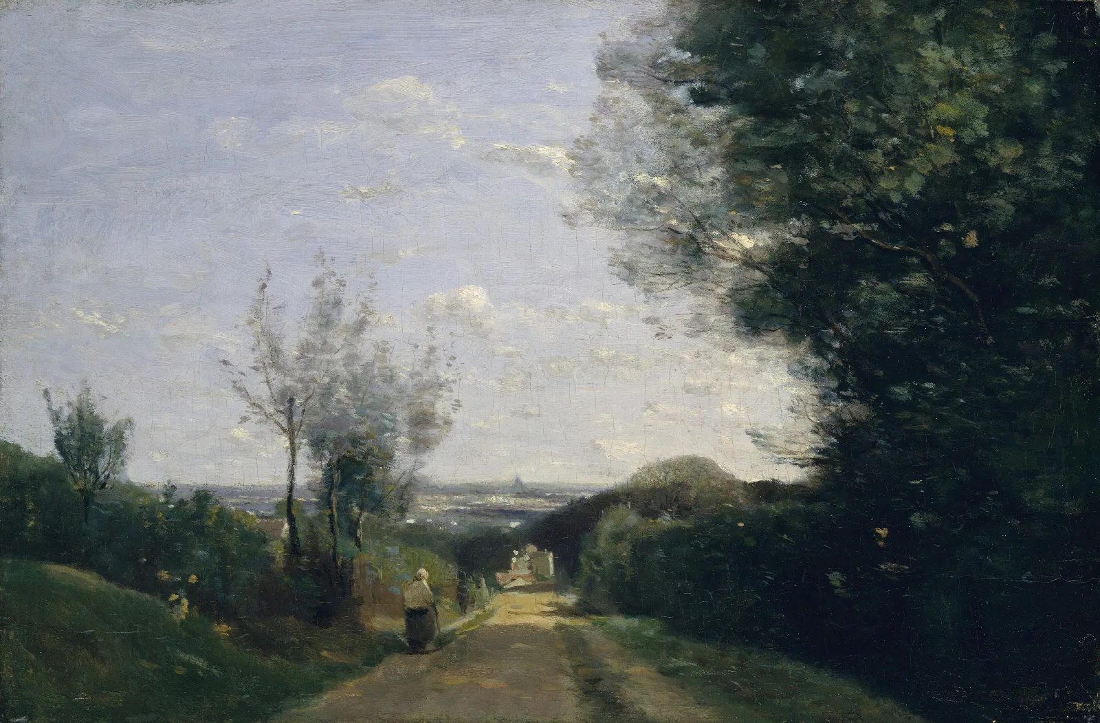 The Environs Of Paris Wall Art by Jean-Baptiste-Camille Corot - Canvas Print