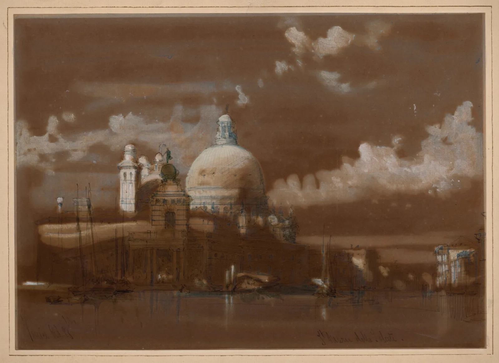 Santa Maria Della Salute Venice 10 Wall Art by David Roberts - Canvas Print