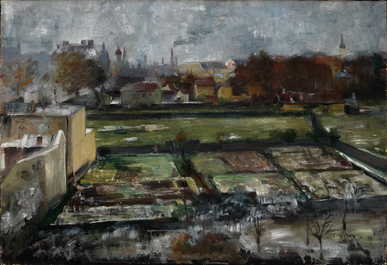 Blick Aus Munchner Atelier Wall Art by Lovis Corinth - Canvas Print