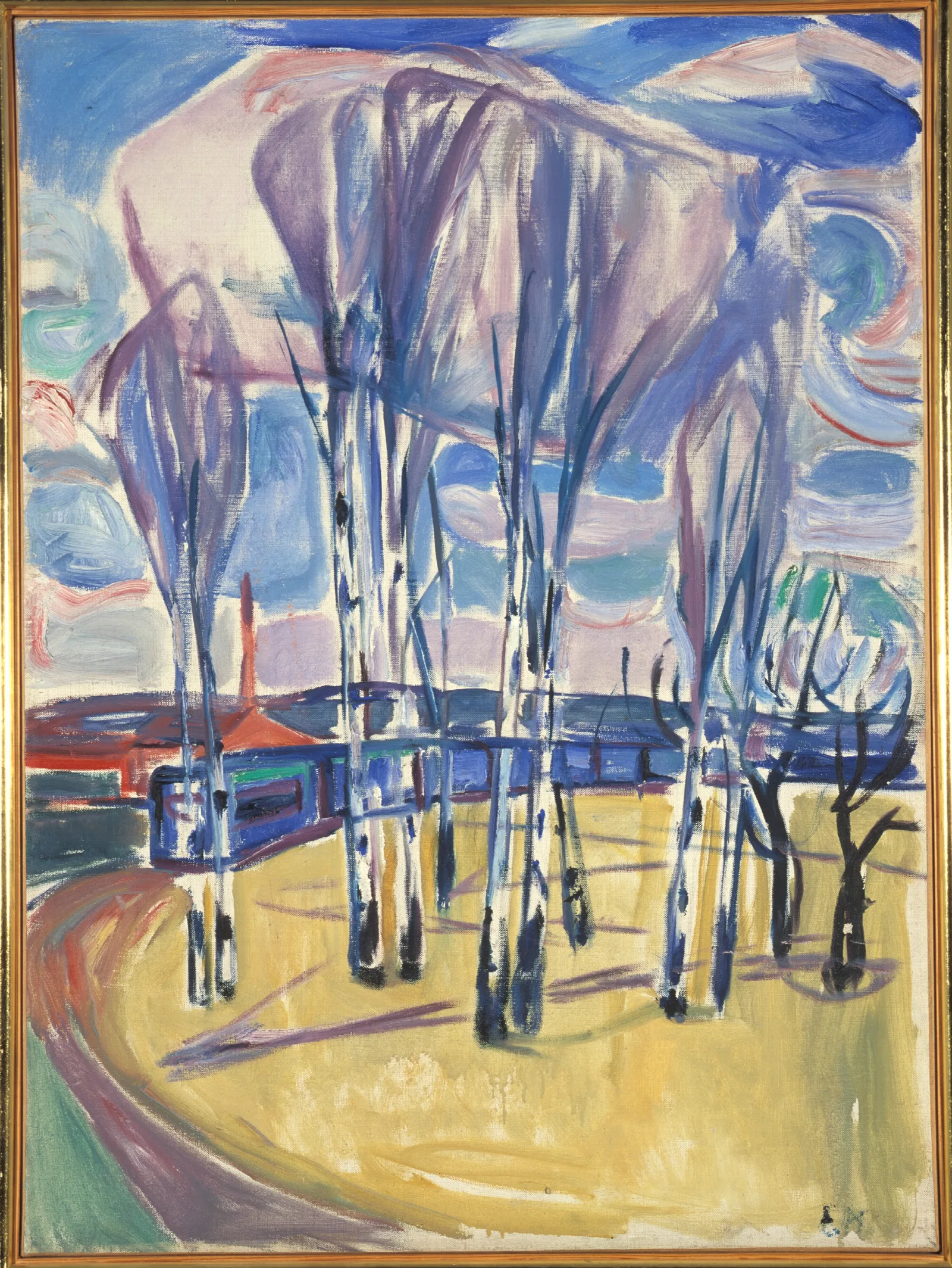 The Tram Loop At Skoyen Wall Art by Edvard Munch - Canvas Print