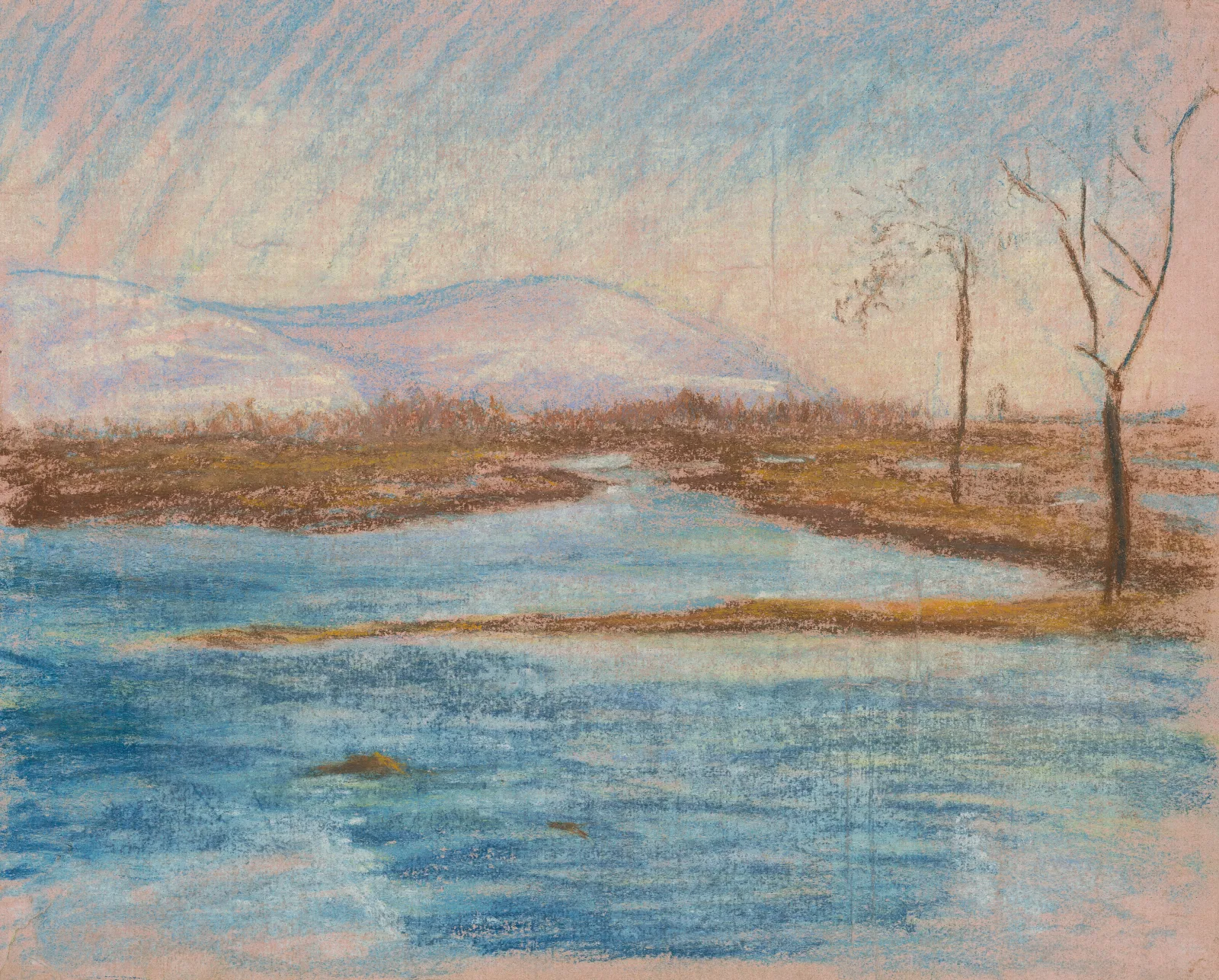 Winter Landscape 18 Wall Art by Ladislav Mednyánszky - Canvas Print