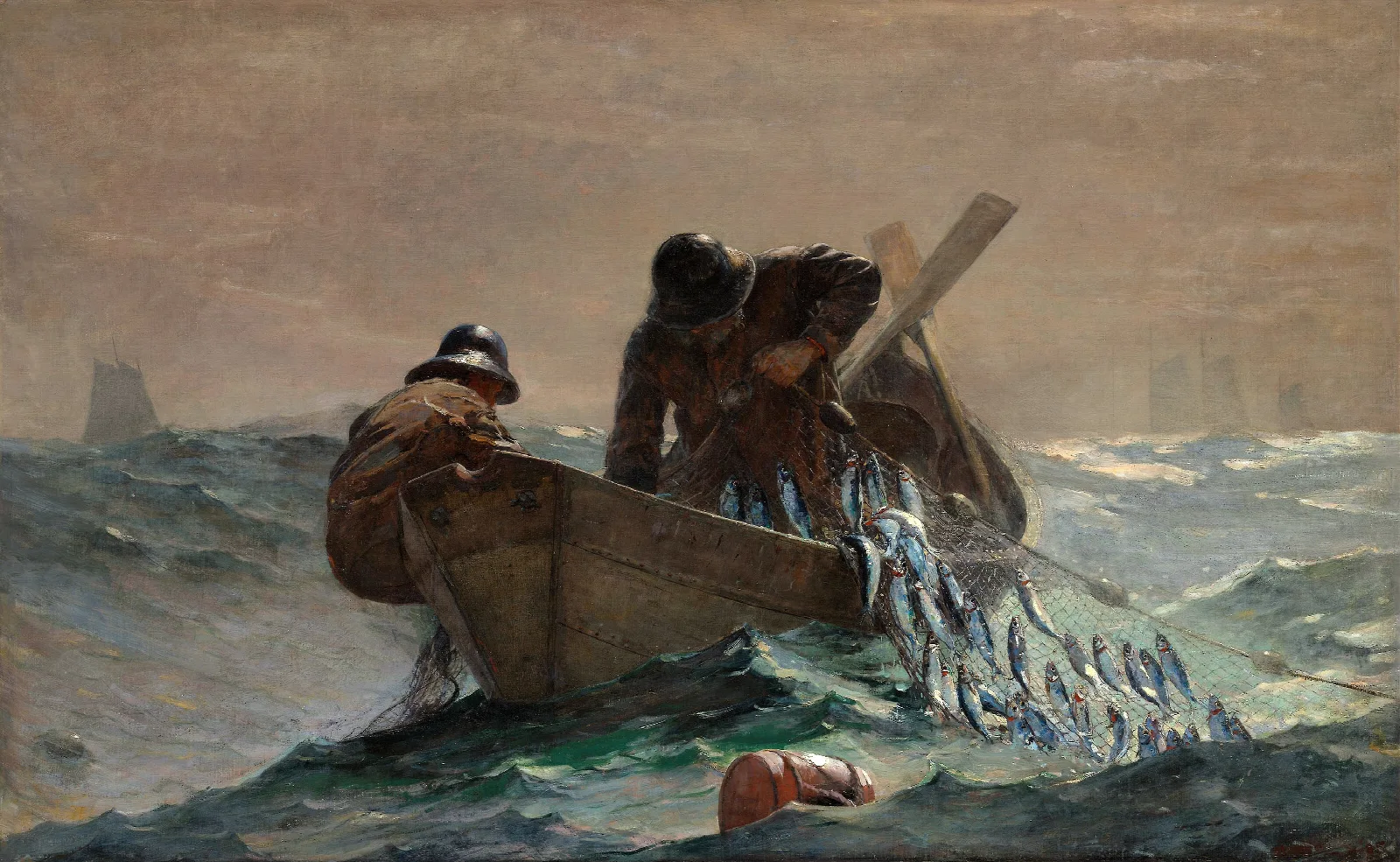 The Herring Net Wall Art by Winslow Homer - Canvas Print