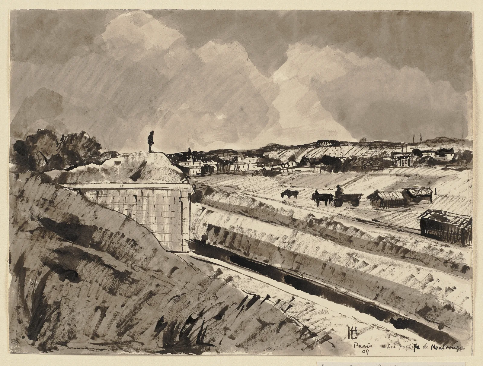 Les Fortification De Montrouge Wall Art by Hermann Lismann - Canvas Print