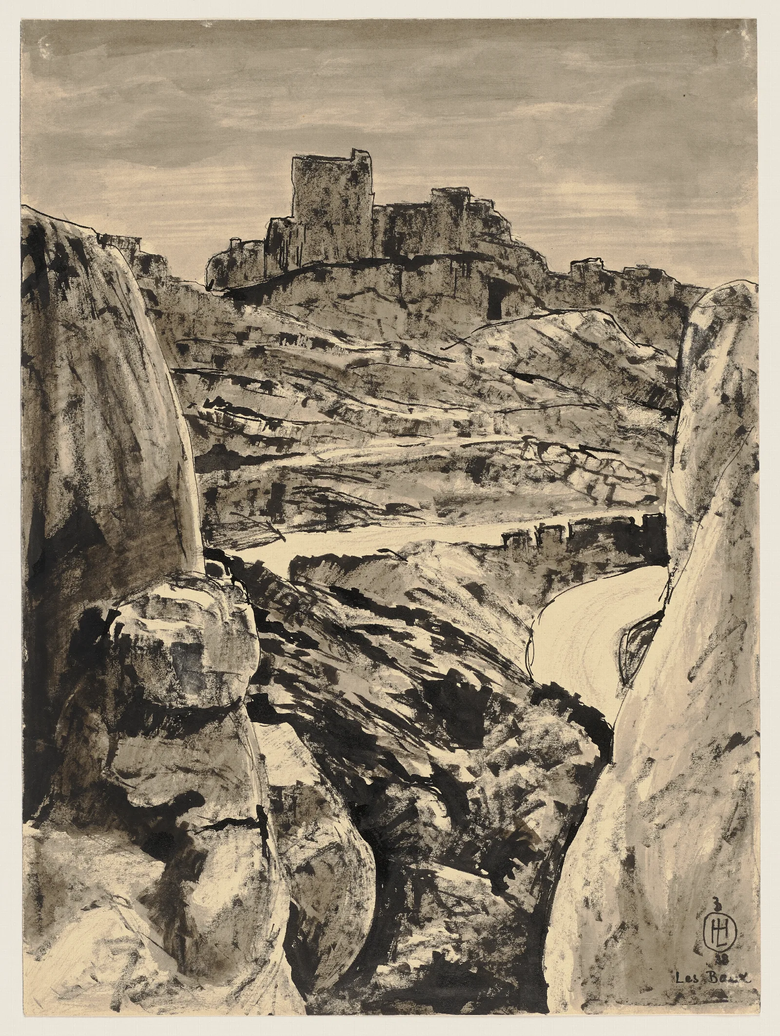 Les Baux De Provence 4 Wall Art by Hermann Lismann - Canvas Print