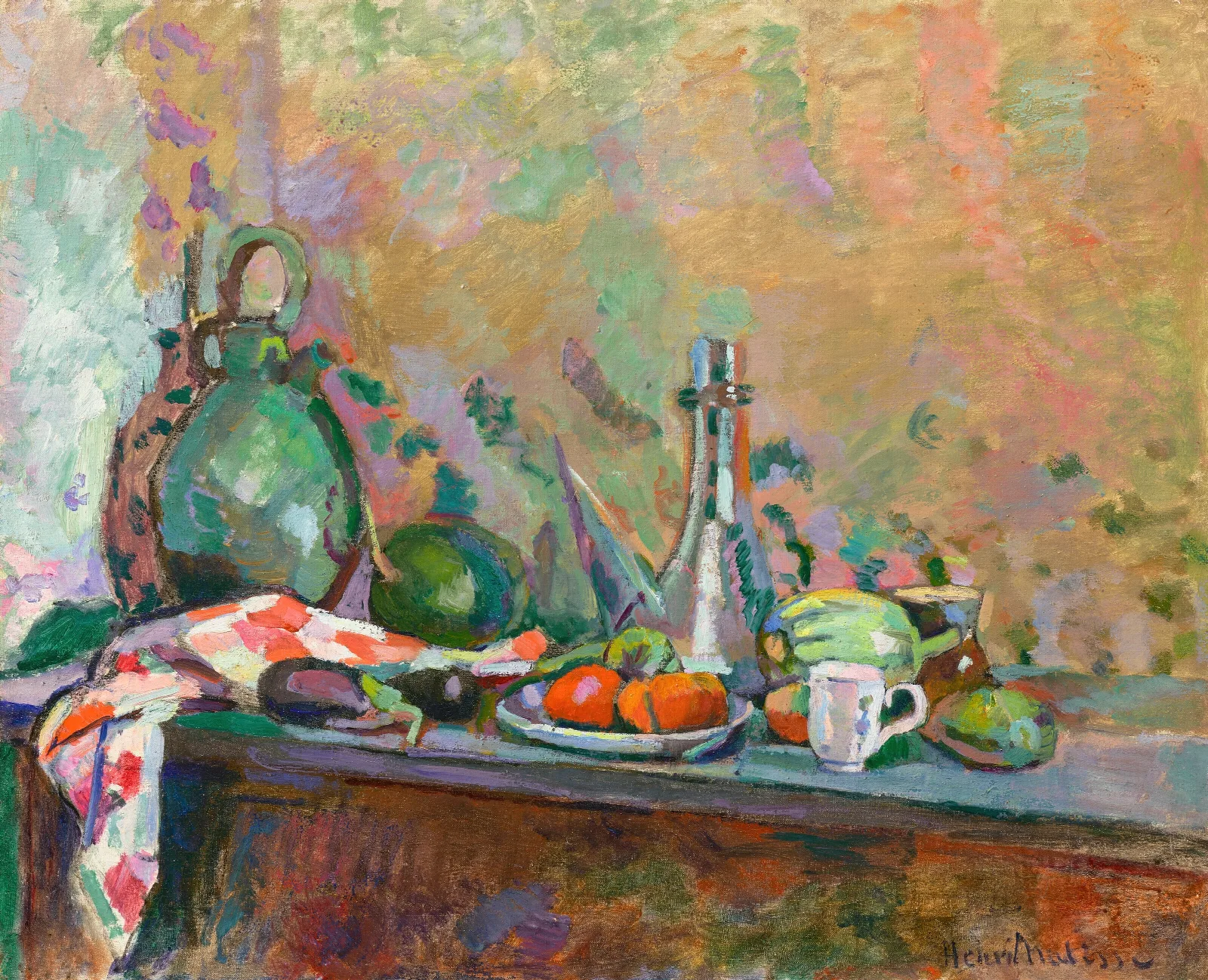 Nature Morte Au Purro I Wall Art by Henri Matisse - Canvas Print