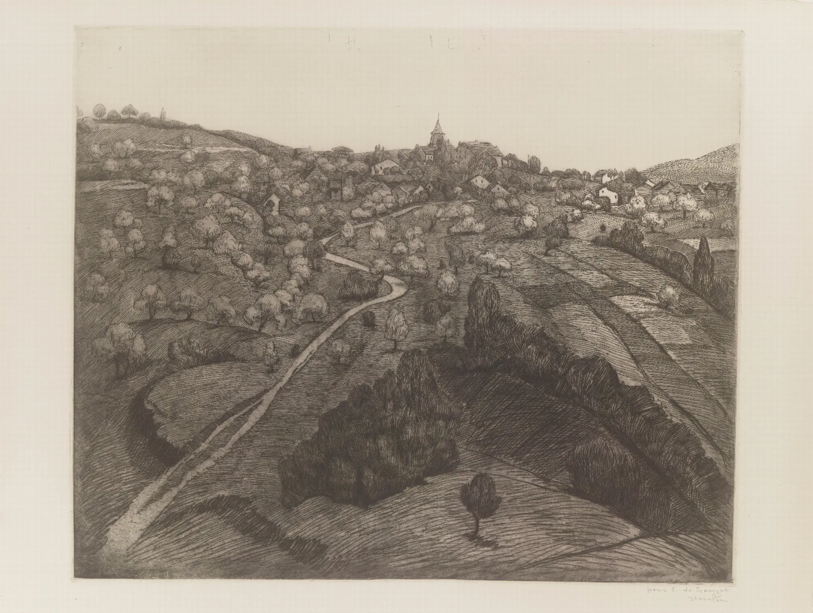Vue De Belmont Pres De Lausanne 2 Wall Art by Théophile Alexandre Steinlen - Canvas Print