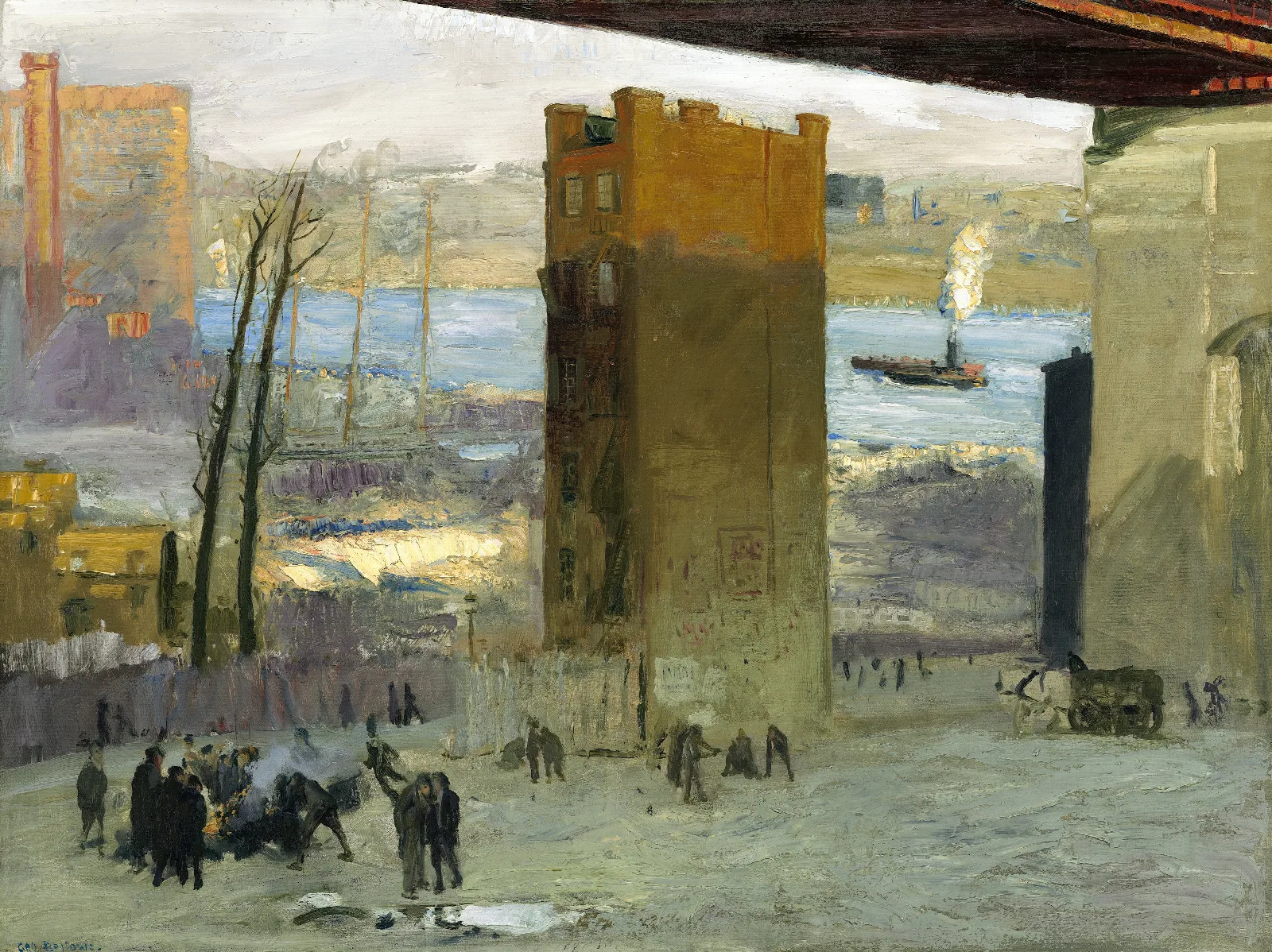 The Lone Tenement Wall Art by George Wesley Bellows - Canvas Print