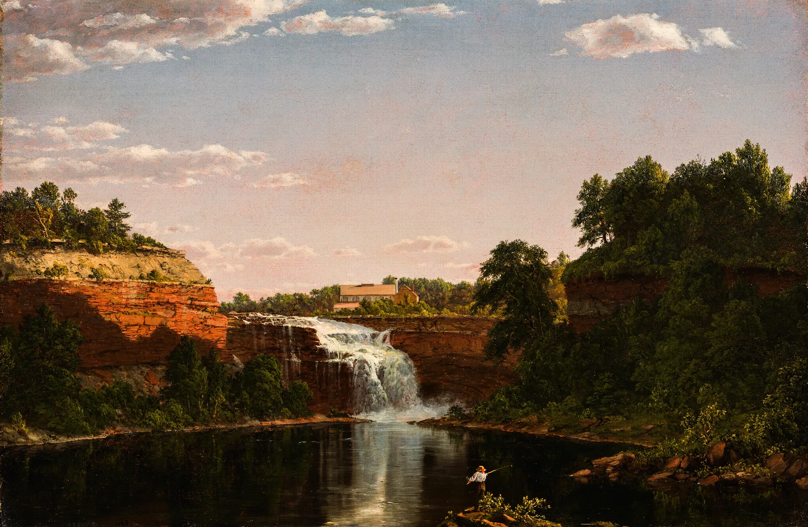 Lower Falls Rochester Wall Art by Frederic Edwin Church - Canvas Print