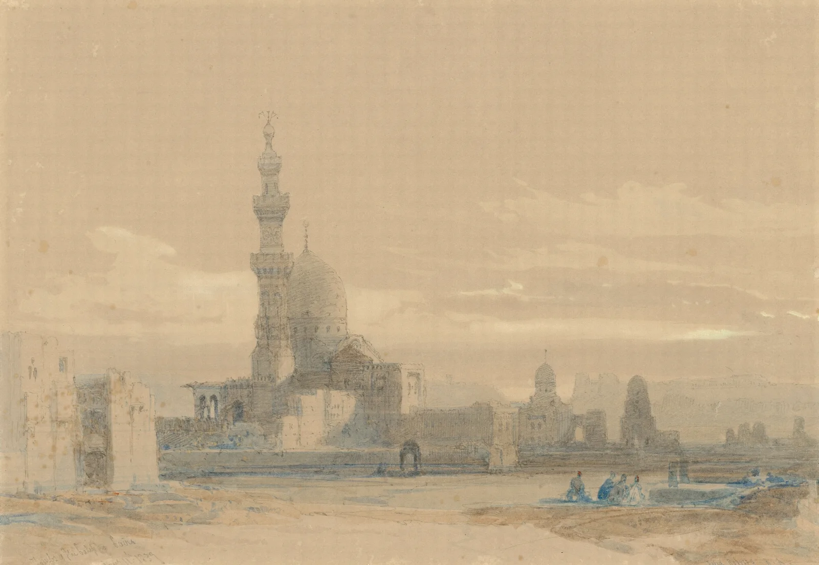 The Tombs Of The Caliphs Cairo Wall Art by David Roberts - Canvas Print