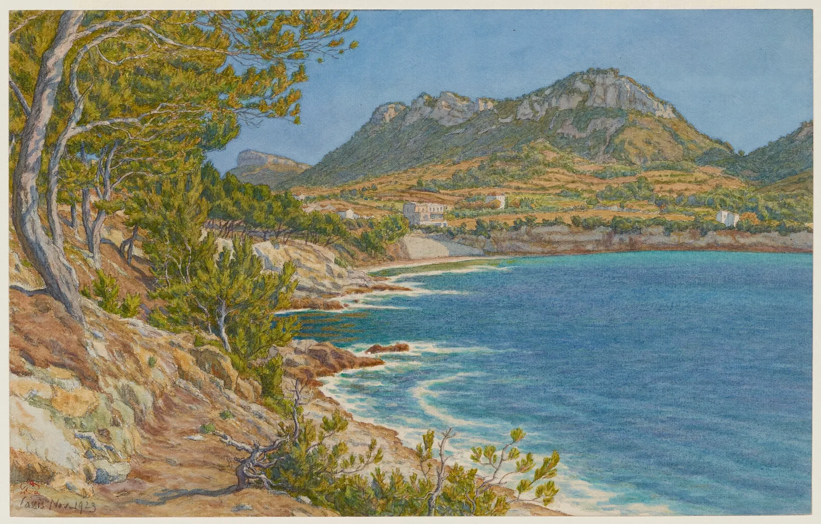 Lanse De Larene Cassis Wall Art by Henri Rivière - Canvas Print
