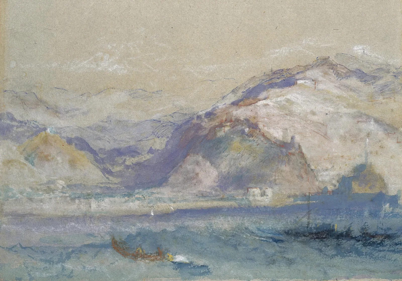 Genoa From The Sea Wall Art by Joseph Mallord William Turner - Canvas Print