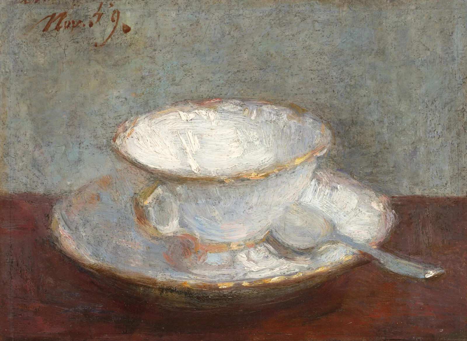 Nature Morte A La Tasse Wall Art by Henri Fantin-Latour - Canvas Print