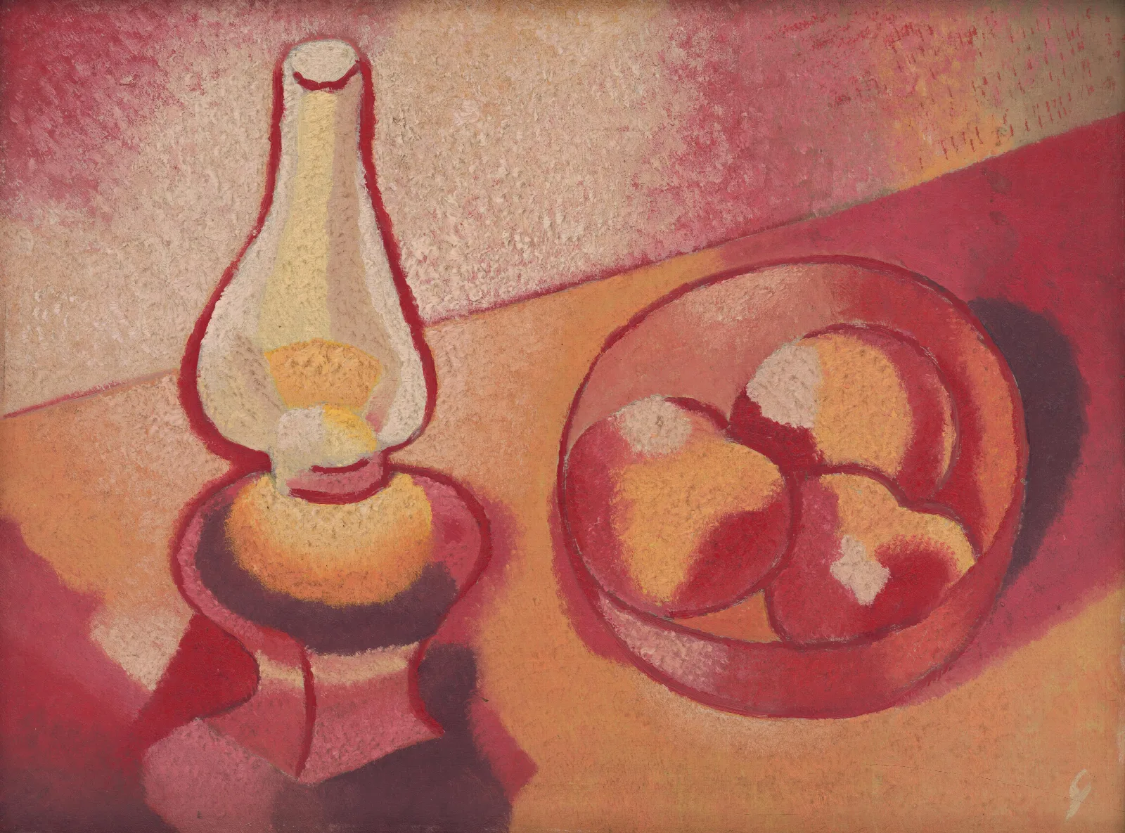 Still Life With A Lamp Wall Art by Mikuláš Galanda - Canvas Print