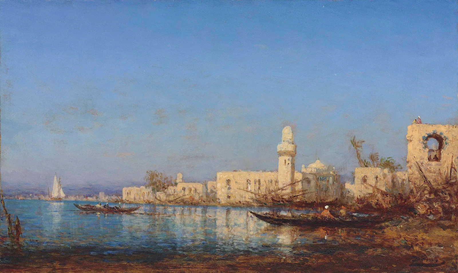 Tripoli Dafrique Wall Art by Félix Ziem - Canvas Print
