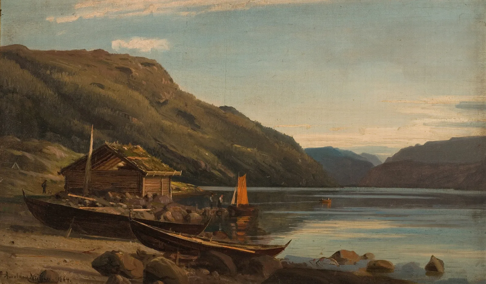 Fra Suldalsvann Wall Art by Amaldus Nielsen - Canvas Print