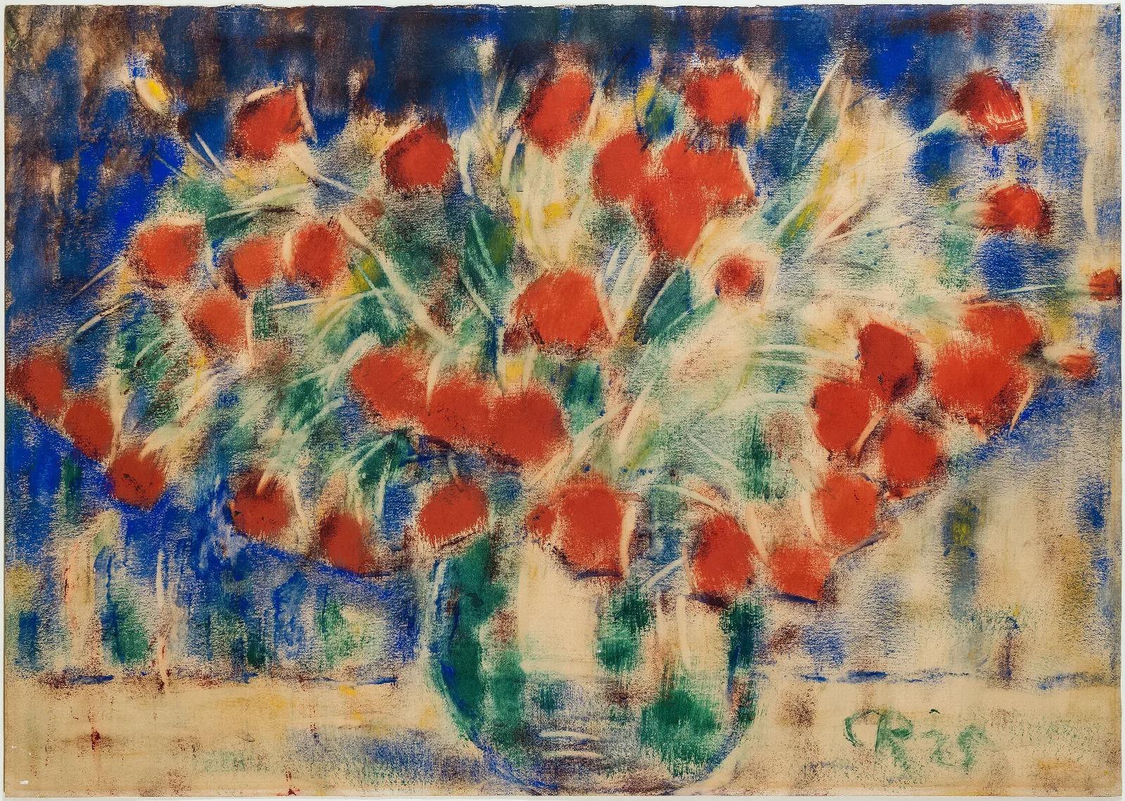 Roter Mohn Wall Art by Christian Rohlfs - Canvas Print