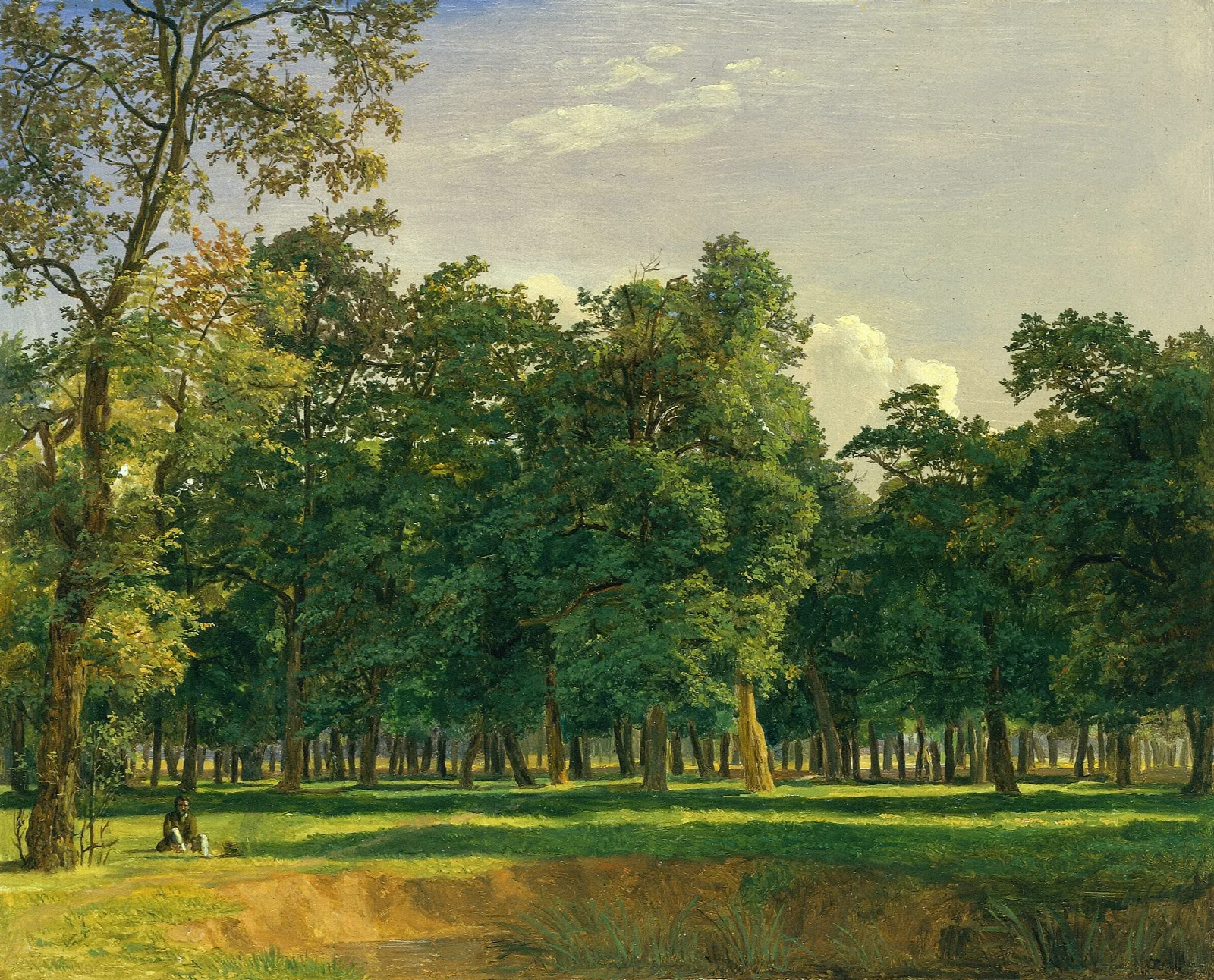 Prater Landscape Wall Art by Ferdinand Georg Waldmüller - Canvas Print