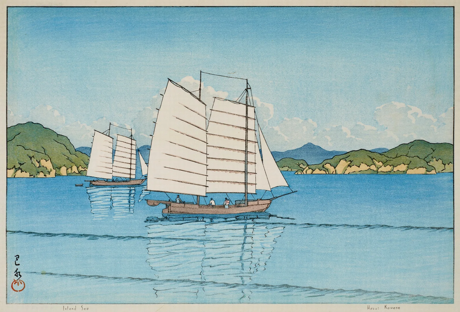 Inland Sea Wall Art by Kawase Hasui - Canvas Print