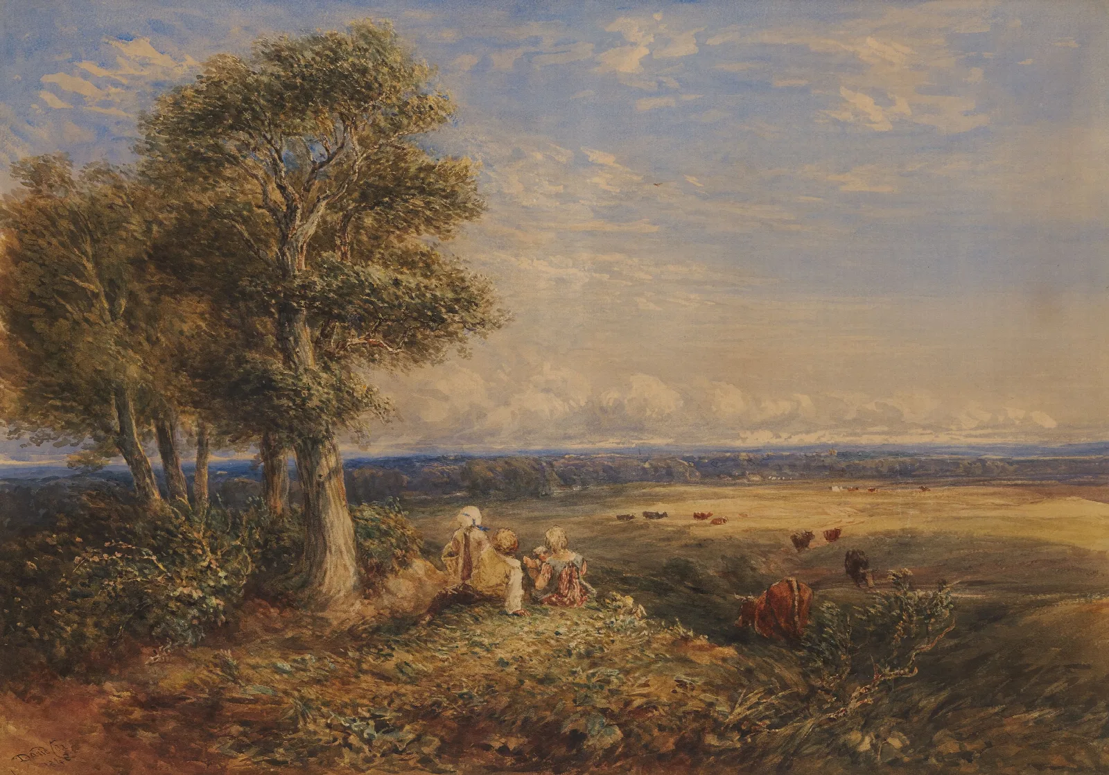 The Skylark 2 Wall Art by David Cox - Canvas Print