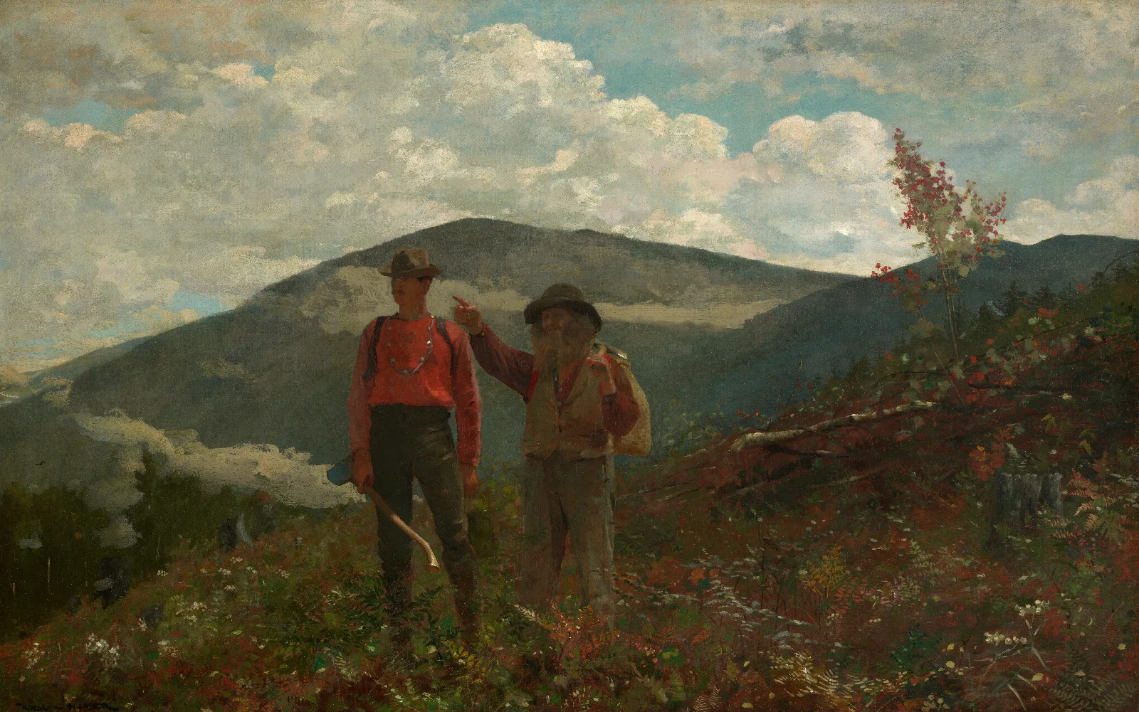 Two Guides Wall Art by Winslow Homer - Canvas Print