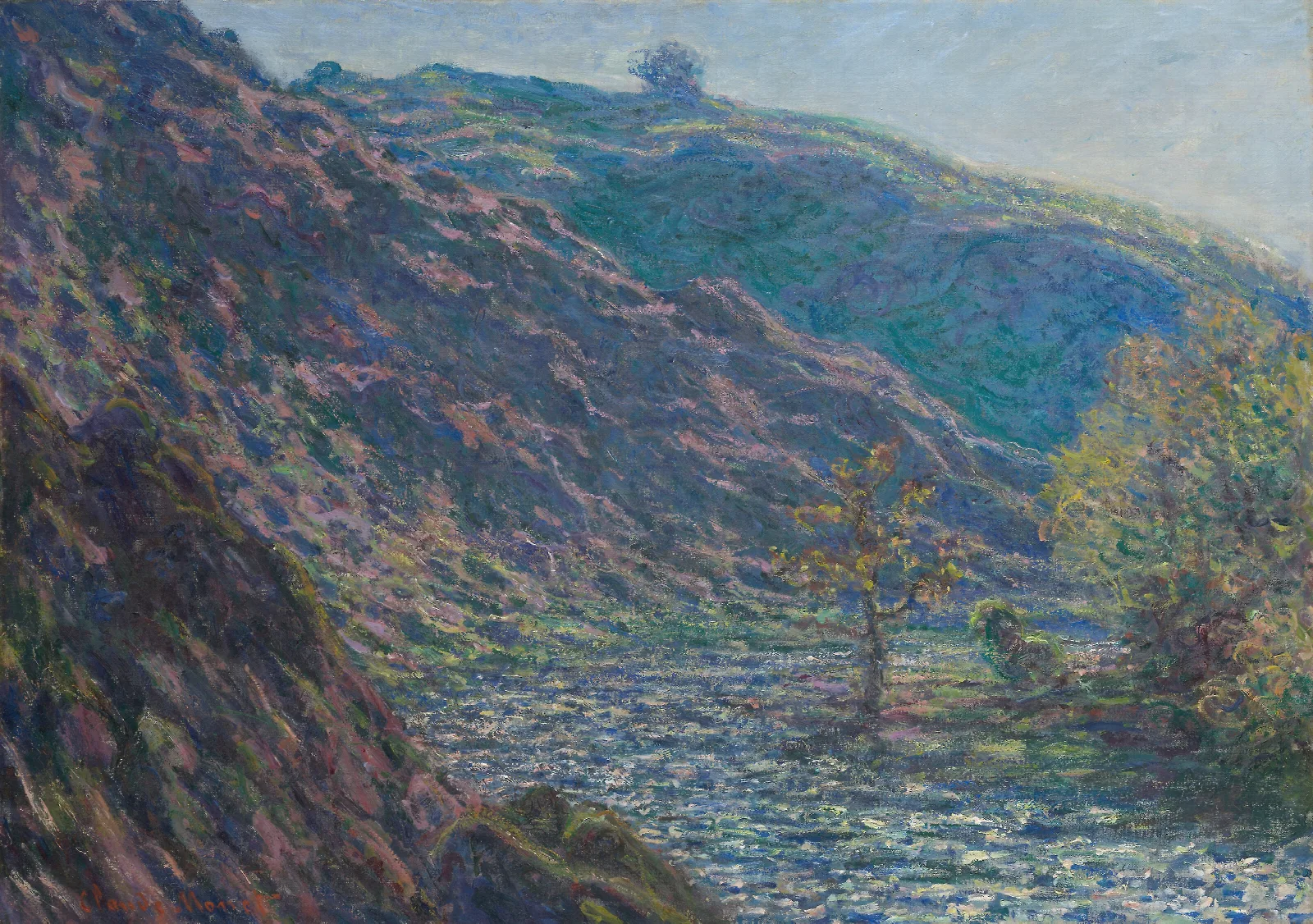 The Petite Creuse River Wall Art by Claude Monet - Canvas Print