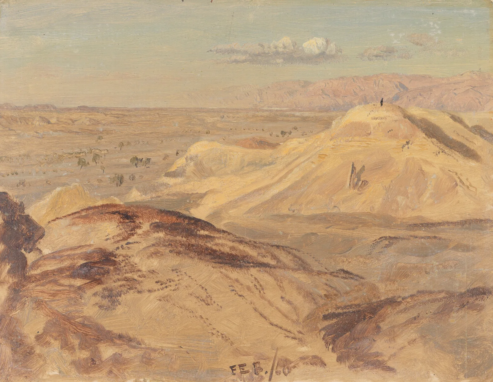 Landscape Near Petra Wall Art by Frederic Edwin Church - Canvas Print
