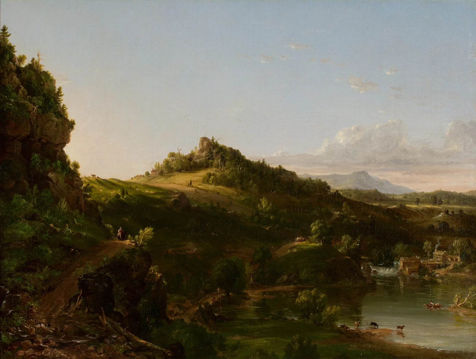 Catskill Scenery Wall Art by Thomas Cole - Canvas Print