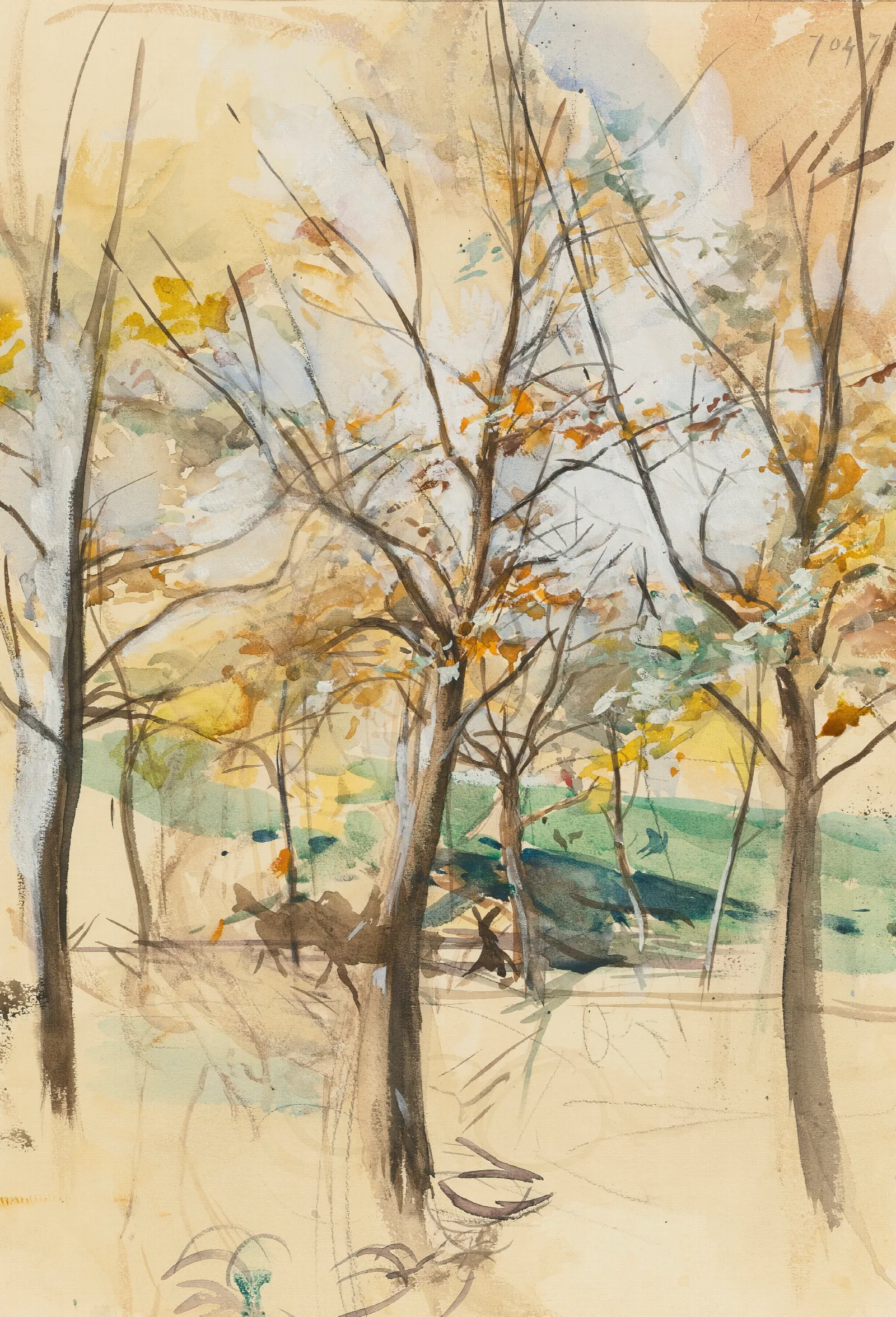 Trees In The Bois De Boulogne Wall Art by Giovanni Boldini - Canvas Print