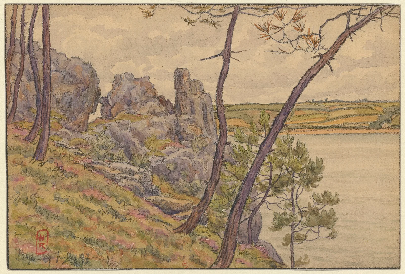 Loguivy Landiris Wall Art by Henri Rivière - Canvas Print
