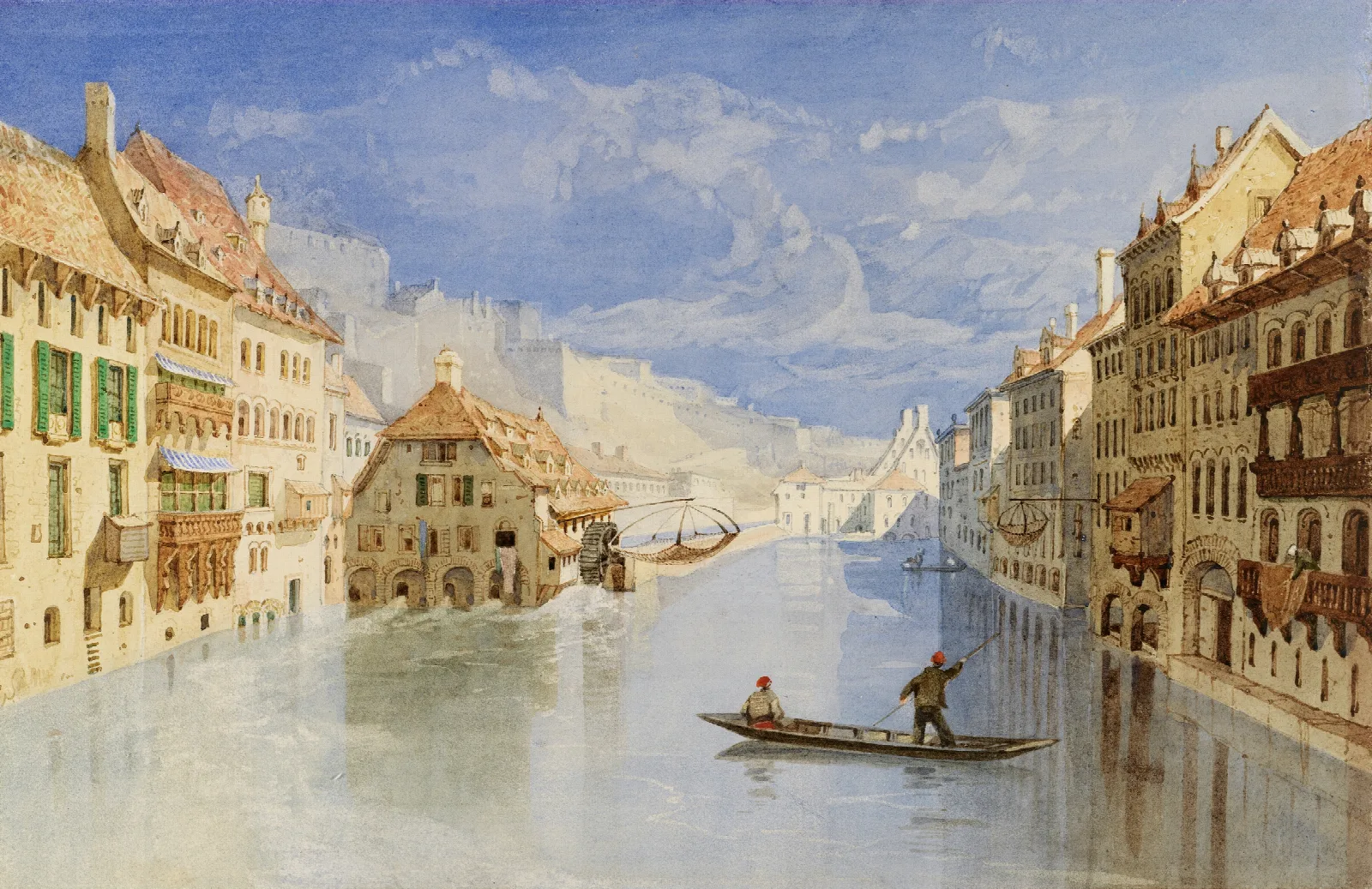 The Citadel Above Namur Belgium From The River Sambre Wall Art by John Sell Cotman - Canvas Print