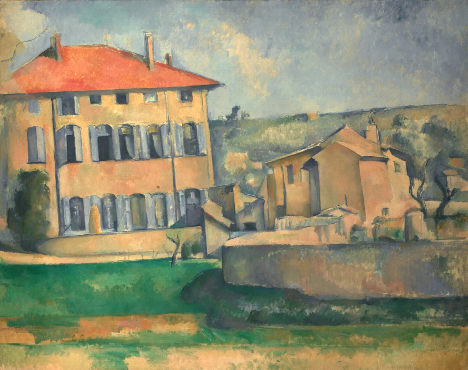 House In Aix Wall Art by Paul Cézanne - Canvas Print