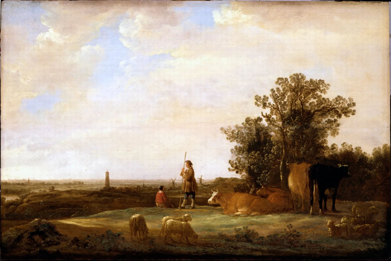 View On A Plain Wall Art by Aelbert Cuyp - Canvas Print