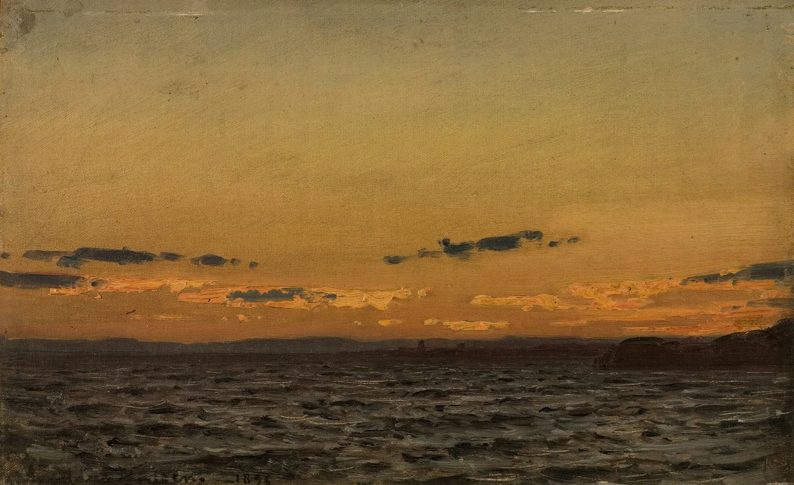 For Storm Hvaler Wall Art by Amaldus Nielsen - Canvas Print