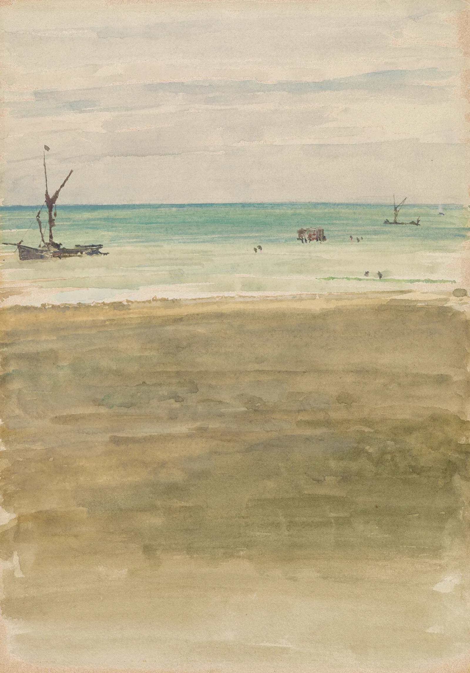 The Bathers 14 Wall Art by James Abbott McNeill Whistler - Canvas Print