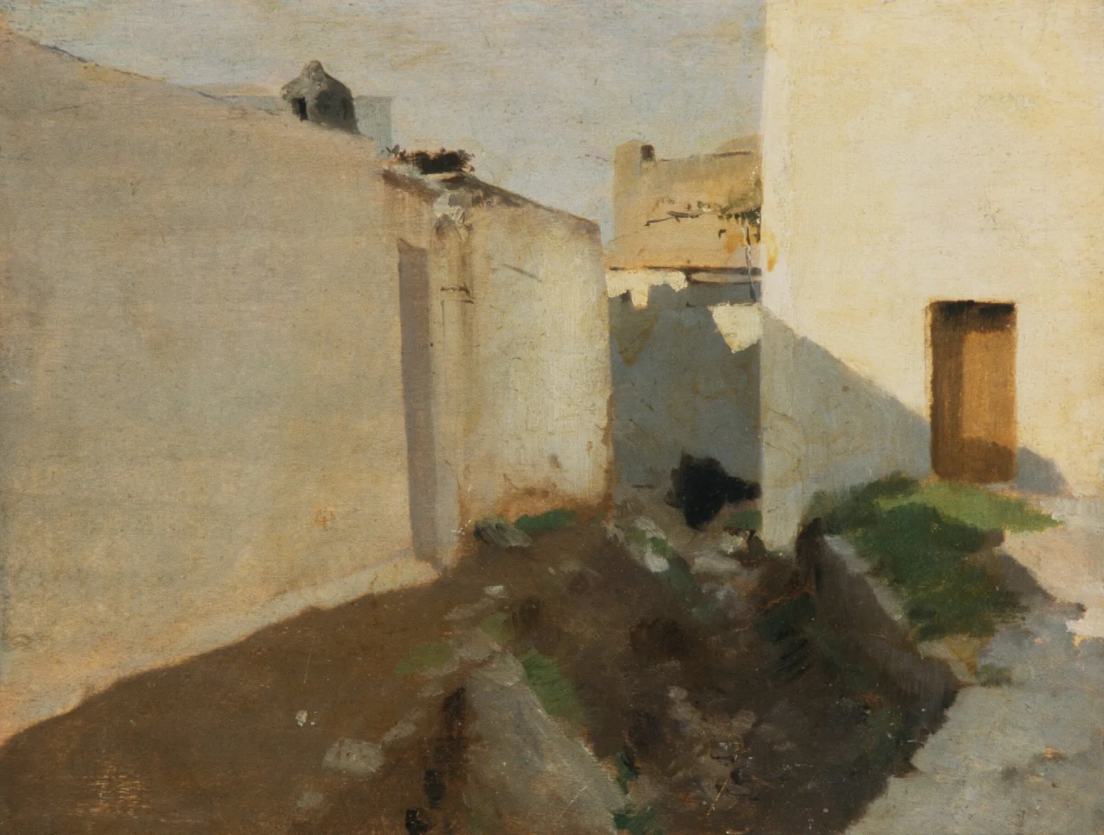 White Walls In Sunlight Morocco Wall Art by John Singer Sargent - Canvas Print