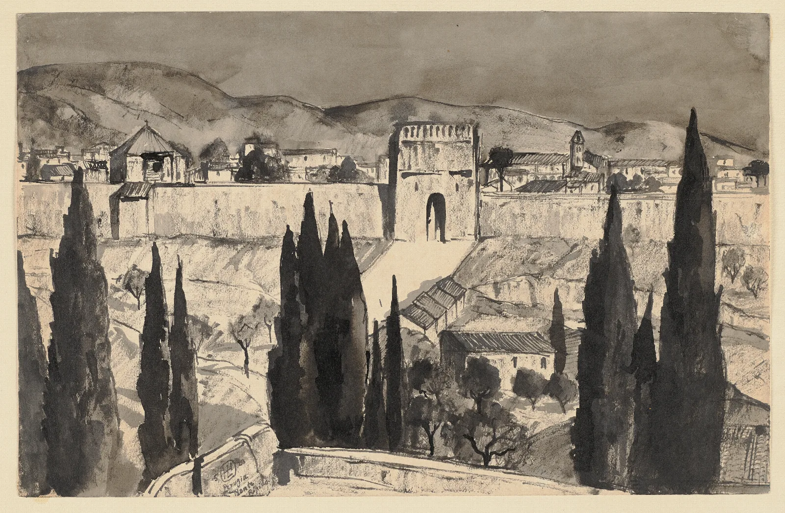 Monteripido Perugia Wall Art by Hermann Lismann - Canvas Print